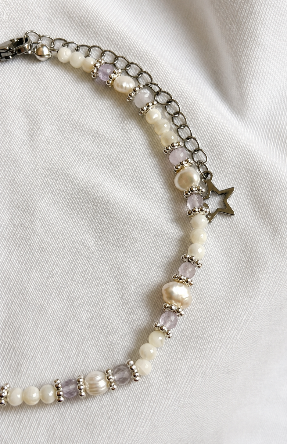 lavender sunset anklet
