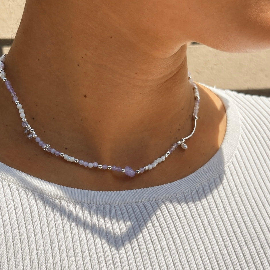 The lavender sunset Necklace