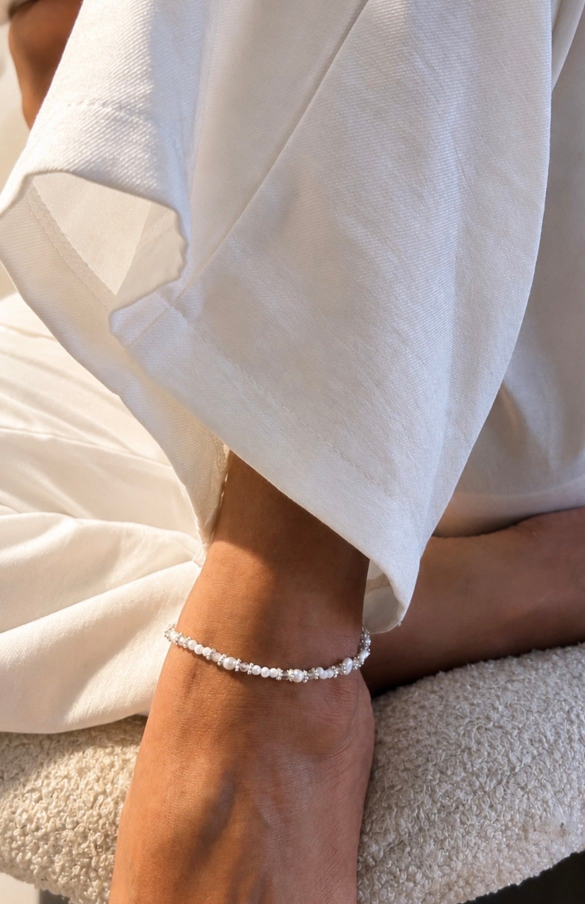 lavender sunset anklet